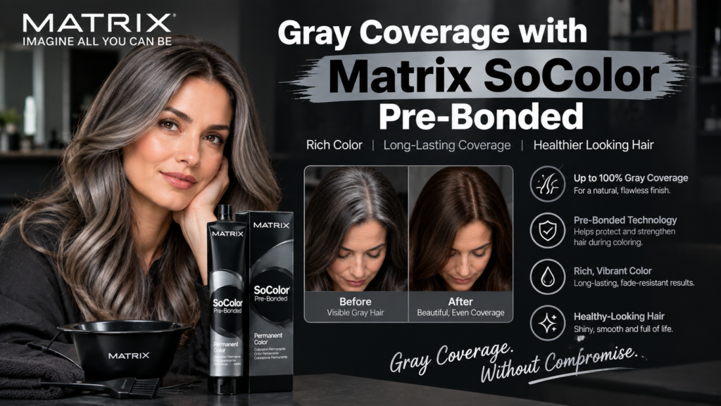 Gray Coverage with Matrix SoColor Pre-Bonded