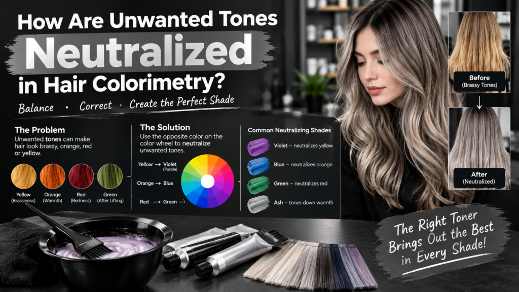 How Are Unwanted Tones Neutralized in Hair Colorimetry