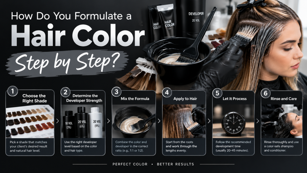 How Do You Formulate a Hair Color Step by Step