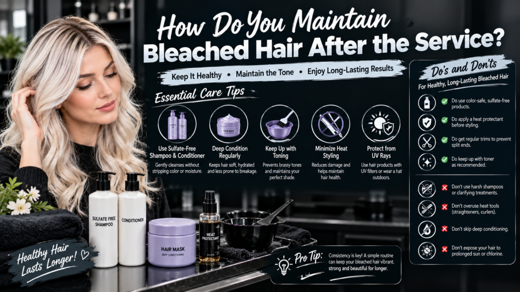 How Do You Maintain Bleached Hair After the Service