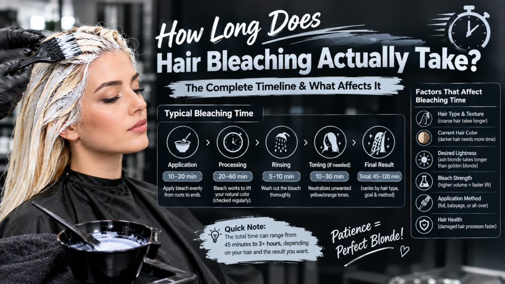 How Long Does Hair Bleaching Actually Take