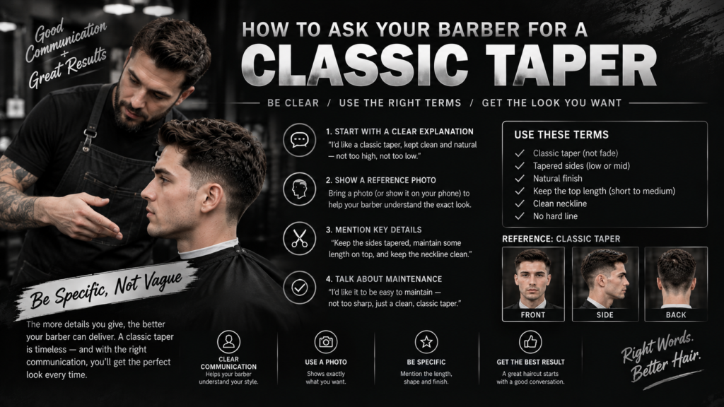 How to Ask Your Barber for a Classic Taper