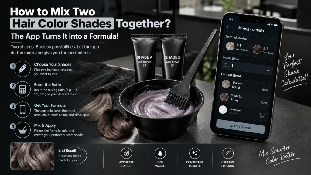 How to Mix Two Hair Color Shades Together