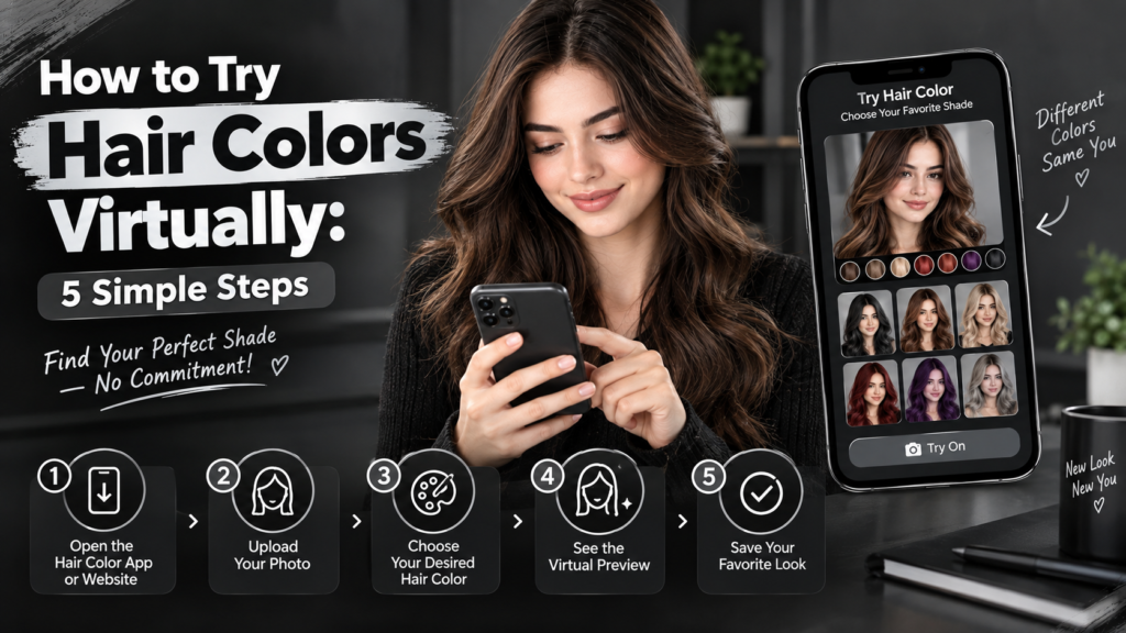 How to Try Hair Colors Virtually 5 Simple Steps