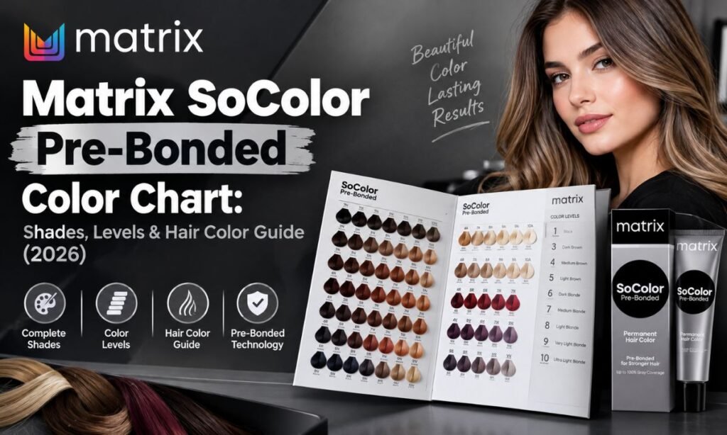 Matrix SoColor Pre-Bonded Color Chart: Shades, Levels & Hair Color Guide (2026)