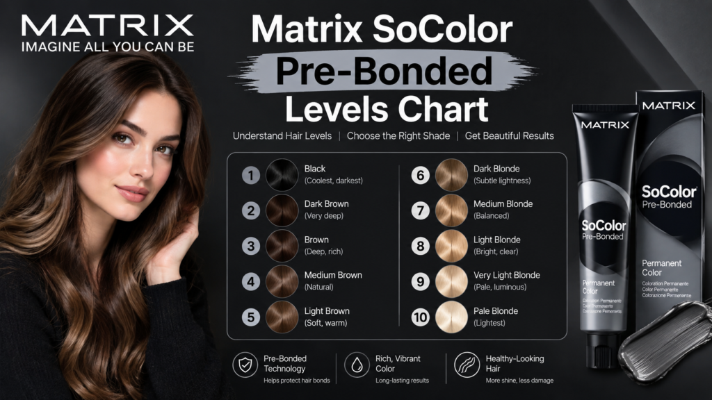Matrix SoColor Pre-Bonded Levels Chart