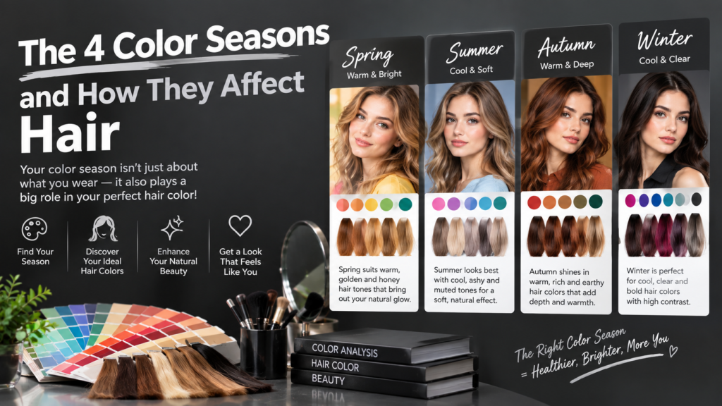 The 4 Color Seasons and How They Affect Hair