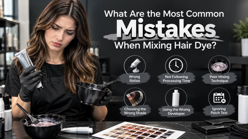 What Are the Most Common Mistakes When Mixing Hair Dye