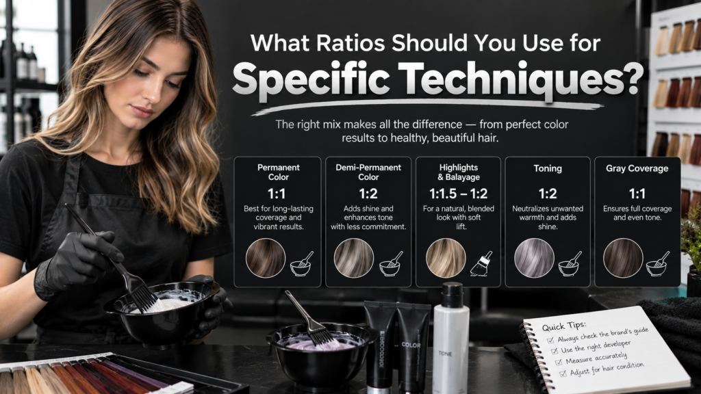 What Ratios Should You Use for Specific Techniques