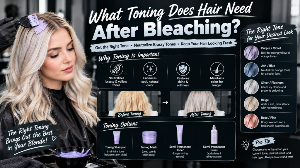 What Toning Does Hair Need After Bleaching