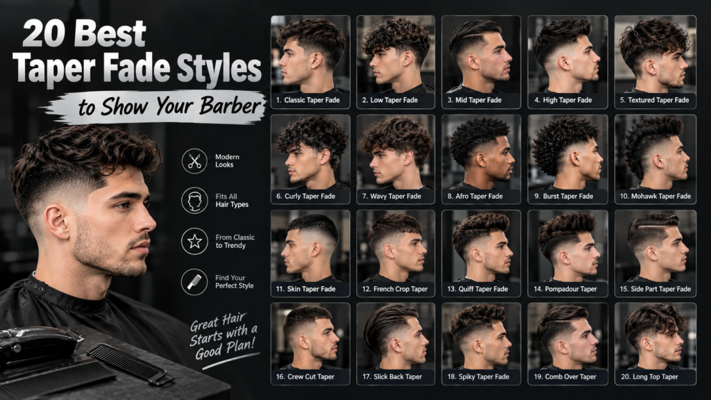 20 Best Taper Fade Styles to Show Your Barber
