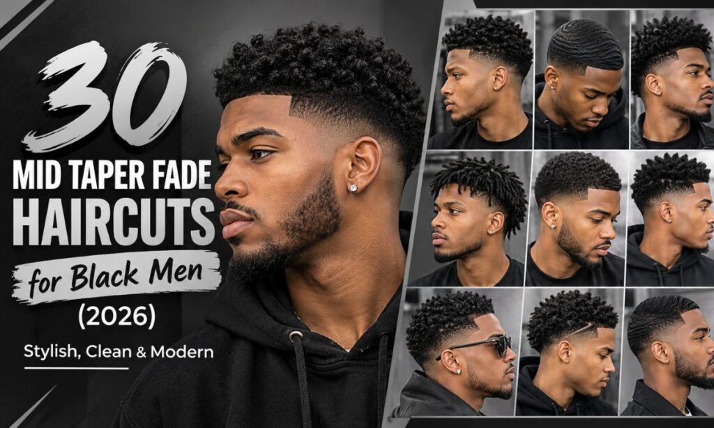 30 Mid Taper Fade Haircuts for Black Men (2026) – Stylish, Clean & Modern
