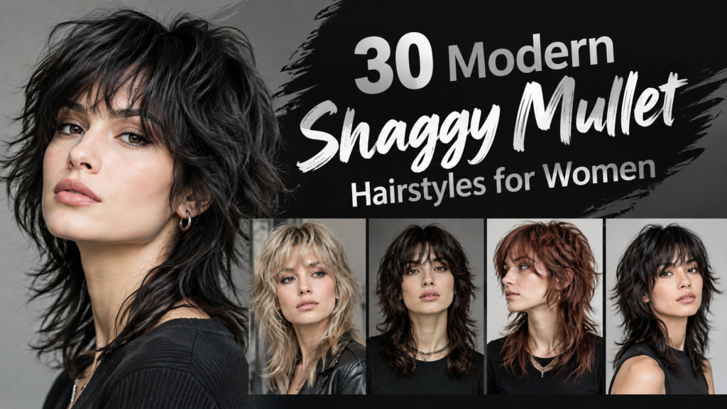 30 Modern Shaggy Mullet Hairstyles for Women