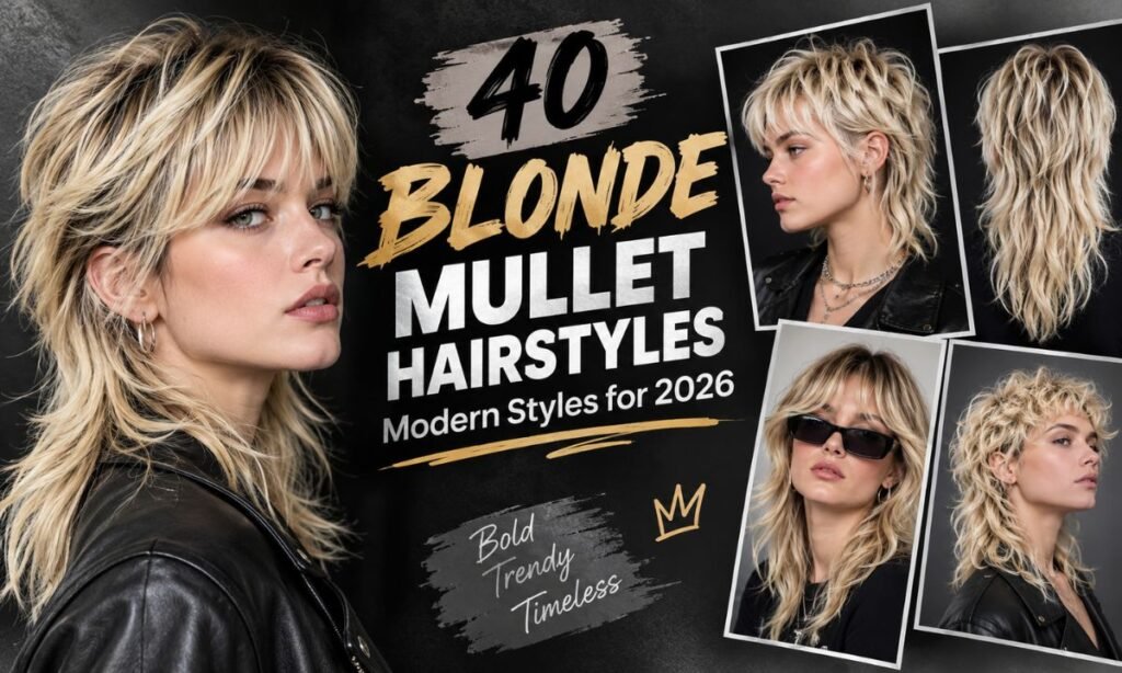 40 Blonde Mullet Hairstyles – Modern Styles for 2026