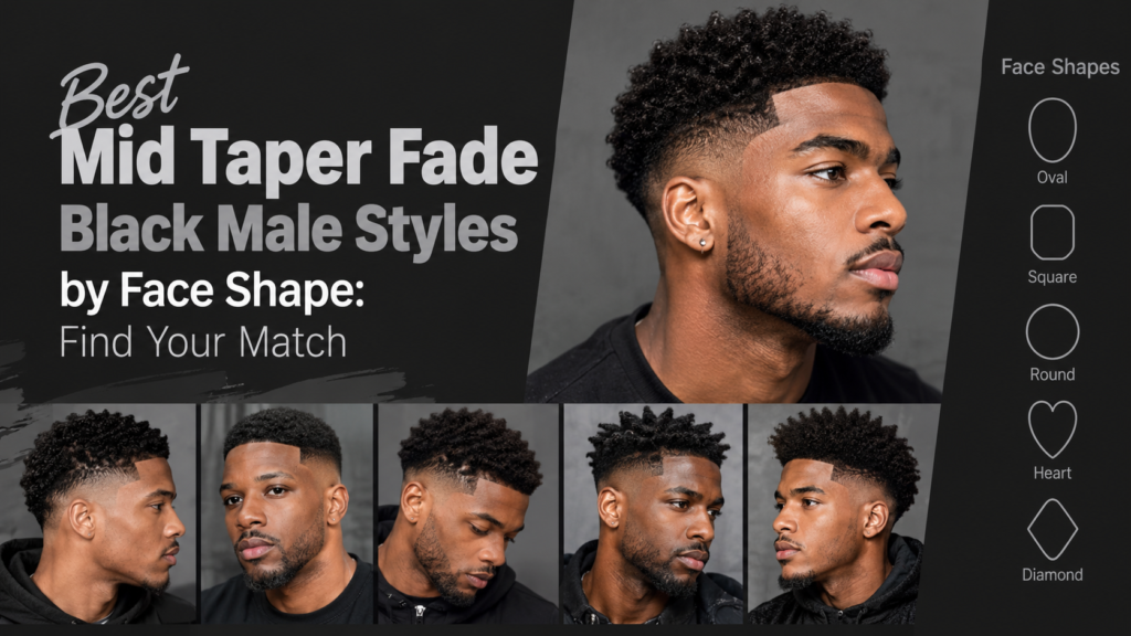 Best Mid Taper Fade Black Male Styles by Face Shape Find Your Match