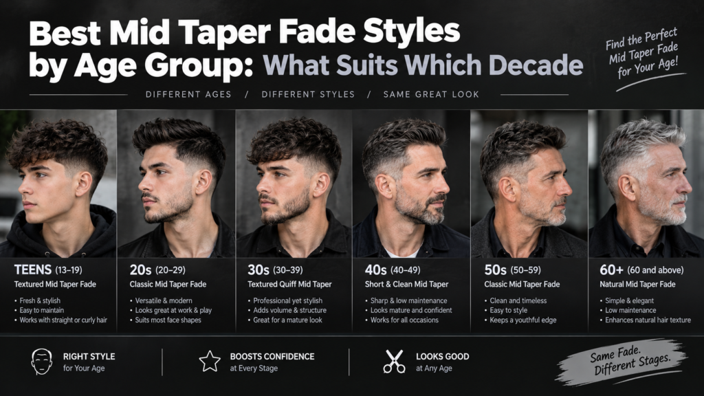 Best Mid Taper Fade Styles by Age Group What Suits Which Decade