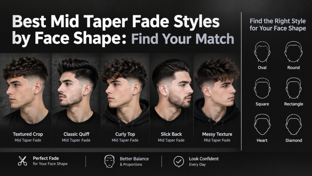 Best Mid Taper Fade Styles by Face Shape Find Your Match