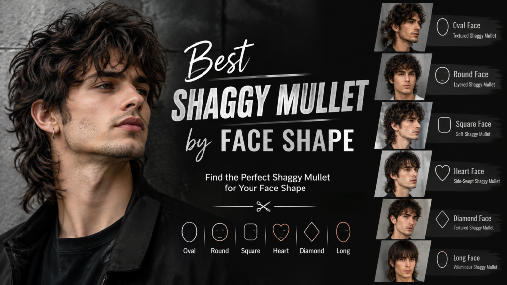 Best Shaggy Mullet by Face Shape