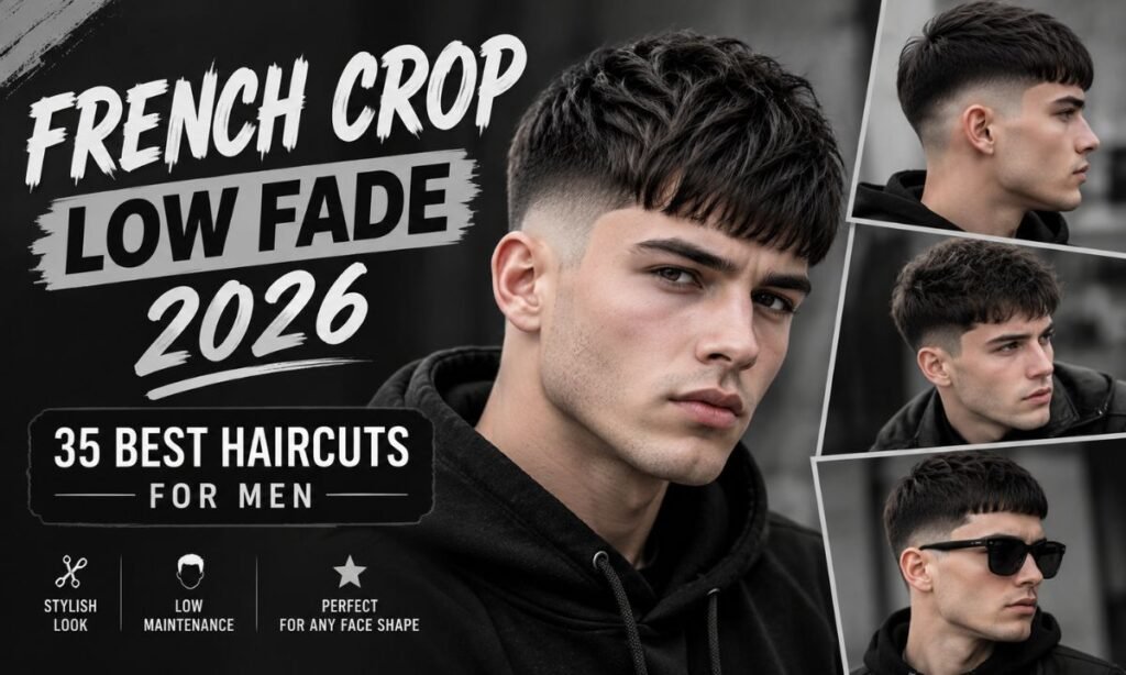 French Crop Low Fade 2026 35 Best Haircuts for Men