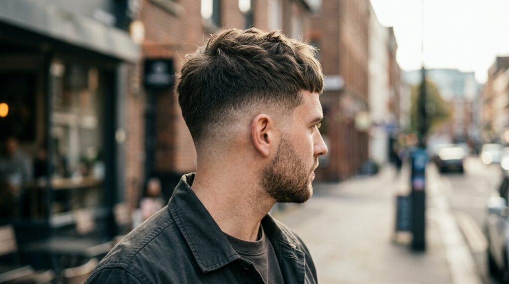 French Crop Low Fade with Drop Fade