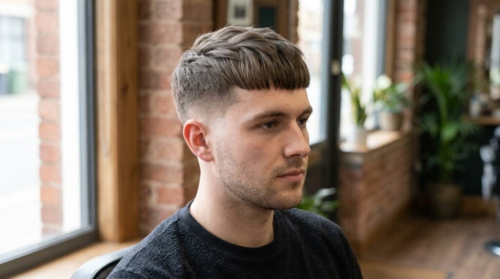 French Crop Low Taper Straight Hair