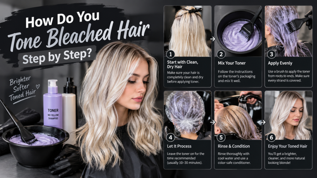 How Do You Tone Bleached Hair Step by Step