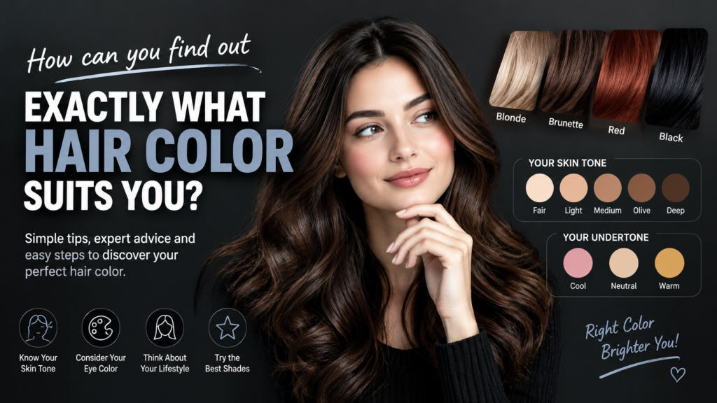 How can you find out exactly what hair color suits you