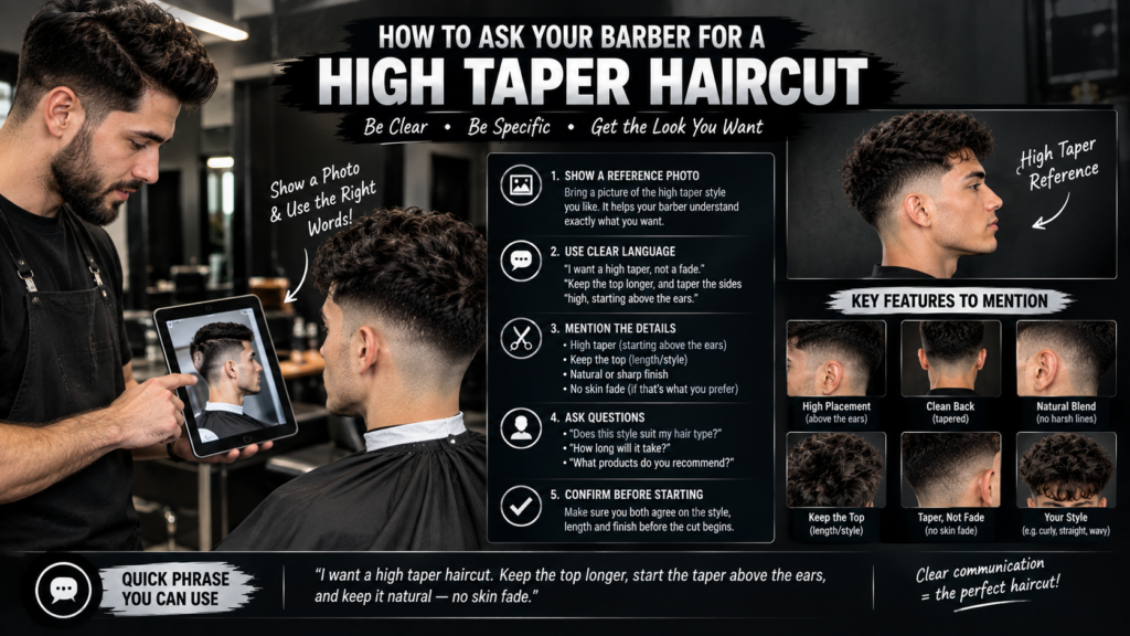 How to Ask Your Barber for a High Taper Haircut
