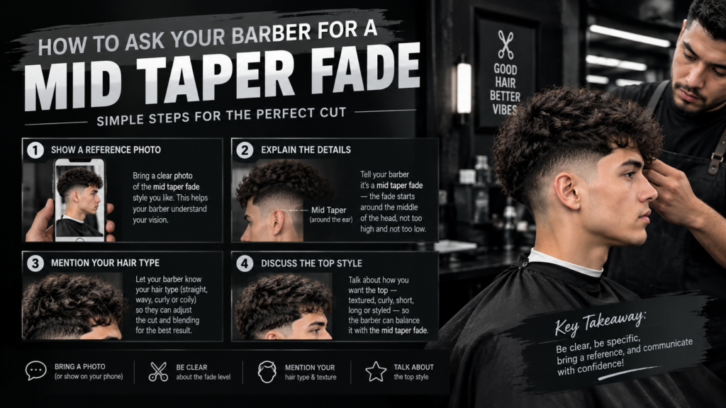 How to Ask Your Barber for a Mid Taper Fade