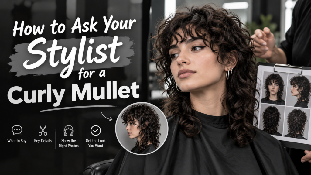 How to Ask Your Stylist for a Curly Mullet