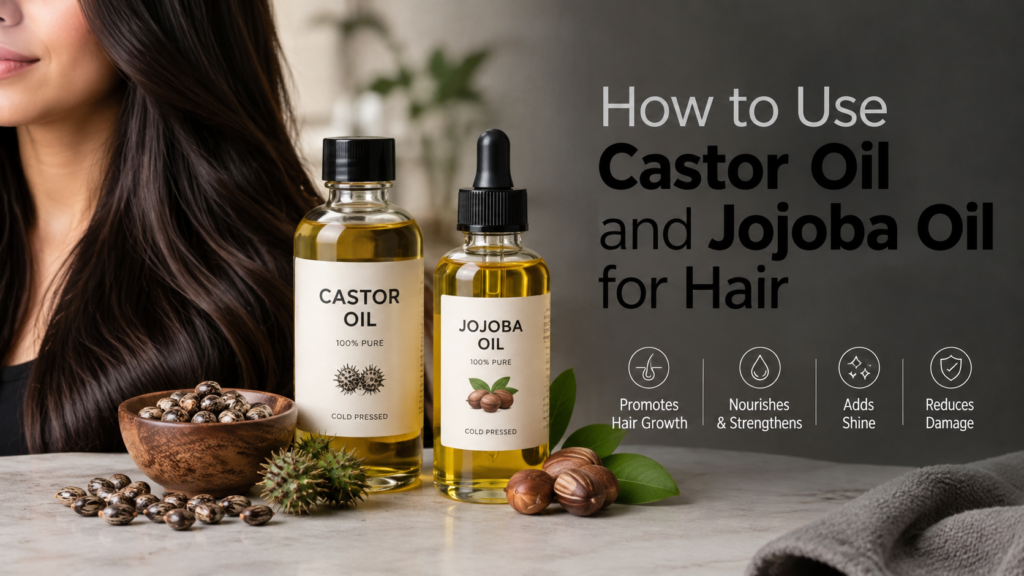 How to Use Castor Oil and Jojoba Oil for Hair