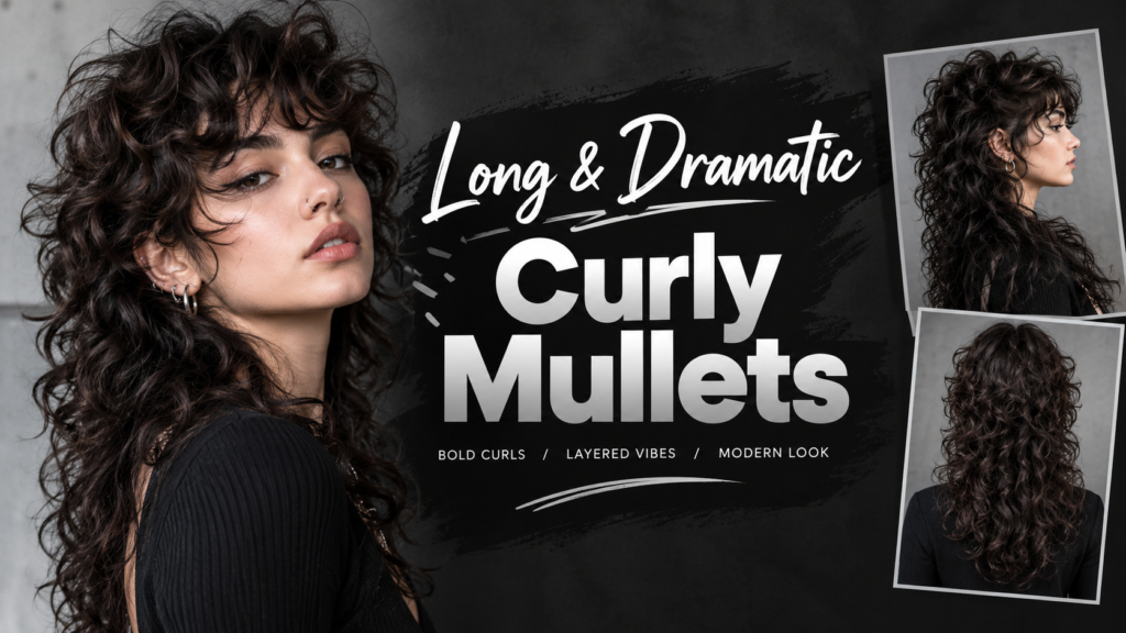 Long & Dramatic Curly Mullets