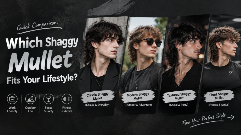 Quick Comparison Which Shaggy Mullet Fits Your Lifestyle