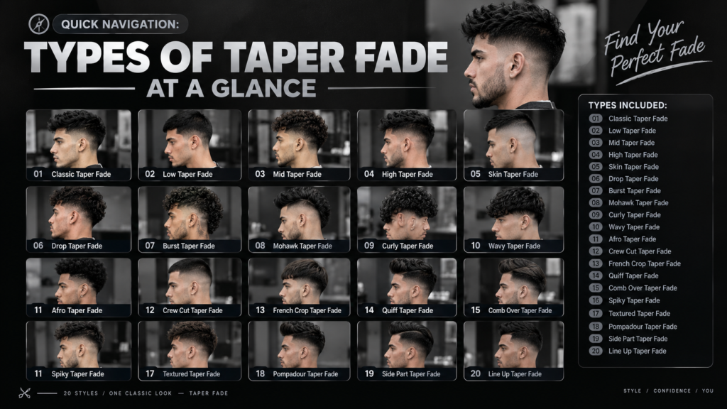 Quick Navigation Types of Taper Fade at a Glance