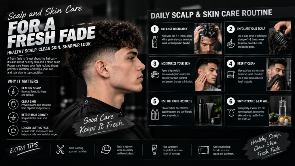 Scalp and Skin Care for a Fresh Fade