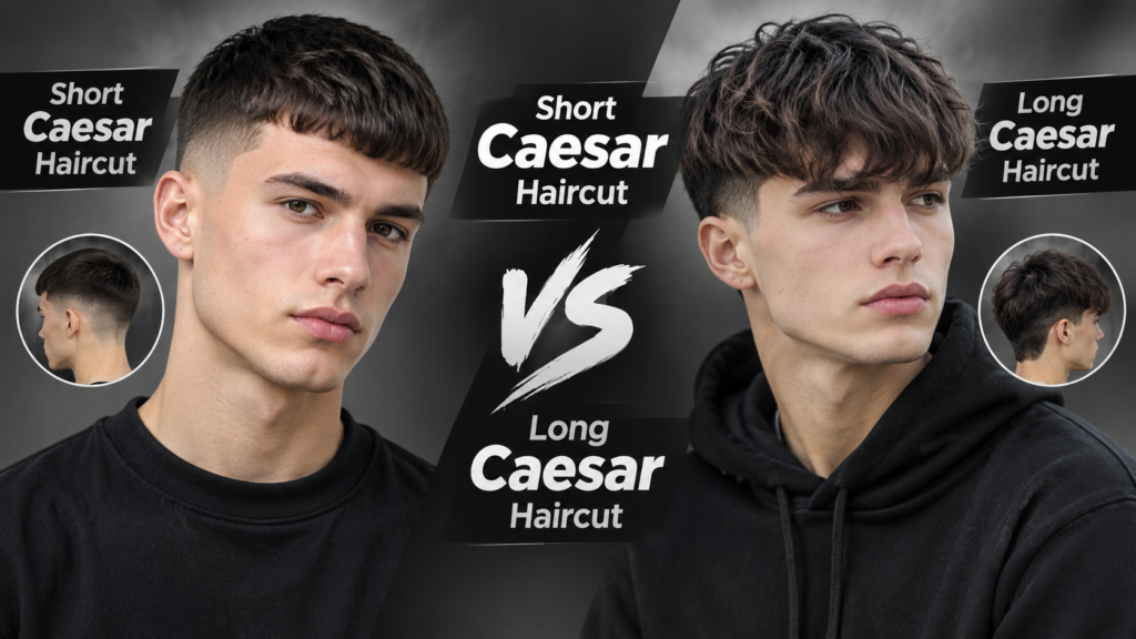Short Caesar Haircut vs Long Caesar Haircut