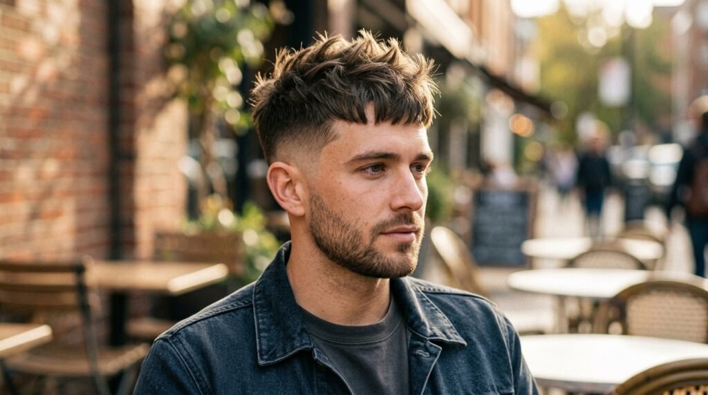 Spiky French Crop Low Fade