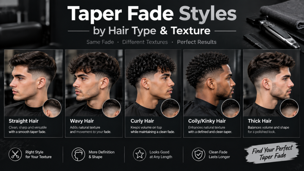 Taper Fade Styles by Hair Type & Texture