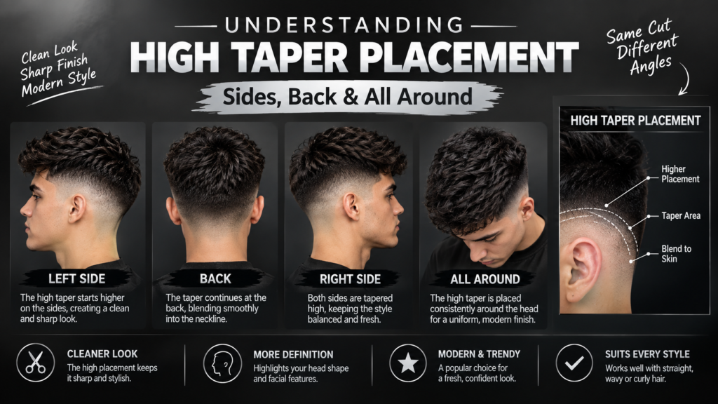 Understanding High Taper Placement Sides, Back & All Around