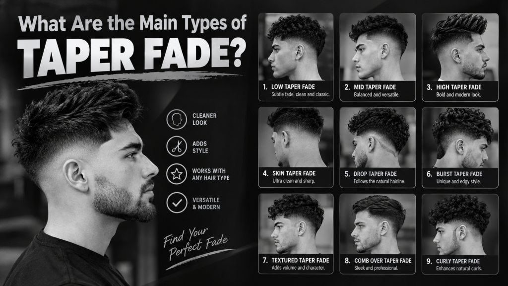 What Are the Main Types of Taper Fade