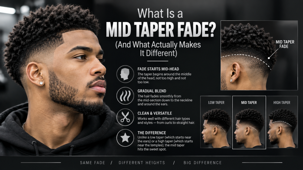 What Is a Mid Taper Fade (And What Actually Makes It Different)