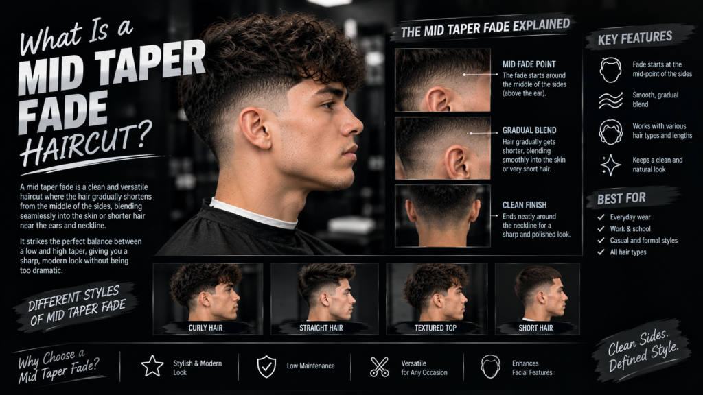 What Is a Mid Taper Fade Haircut