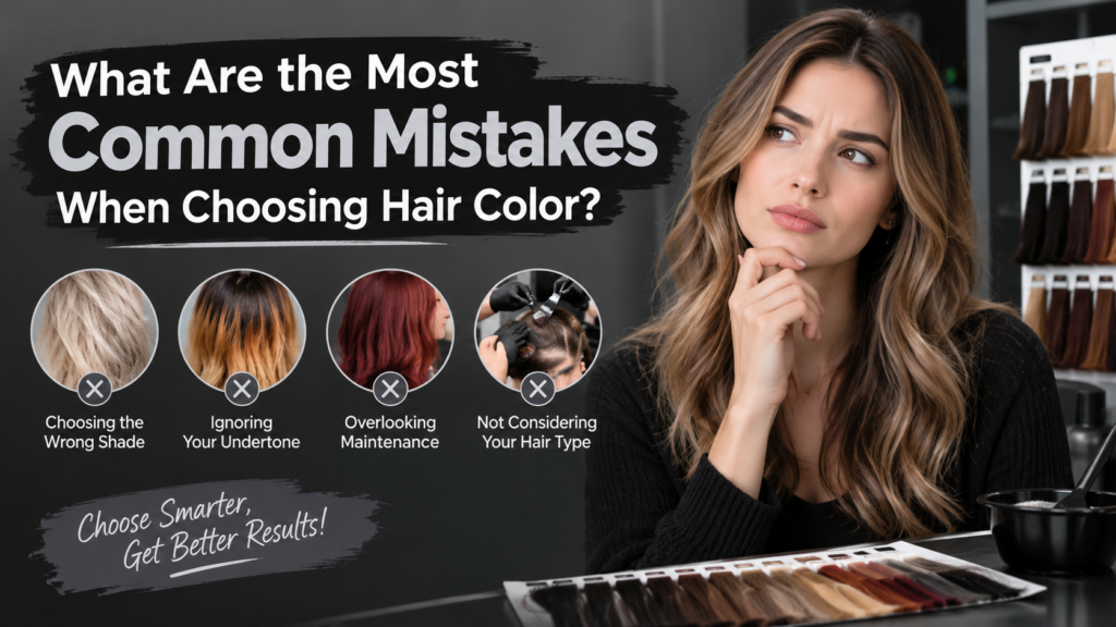 What are the most common mistakes when choosing hair color