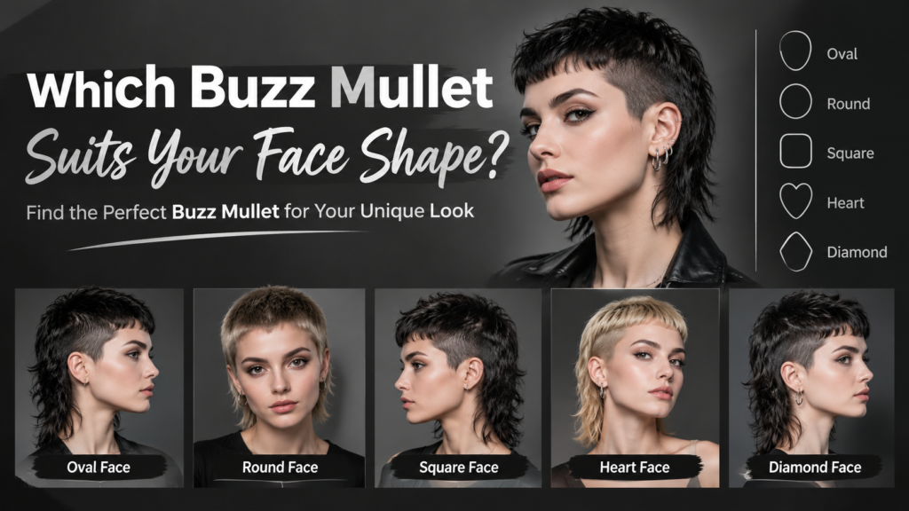 Which Buzz Mullet Suits Your Face Shape