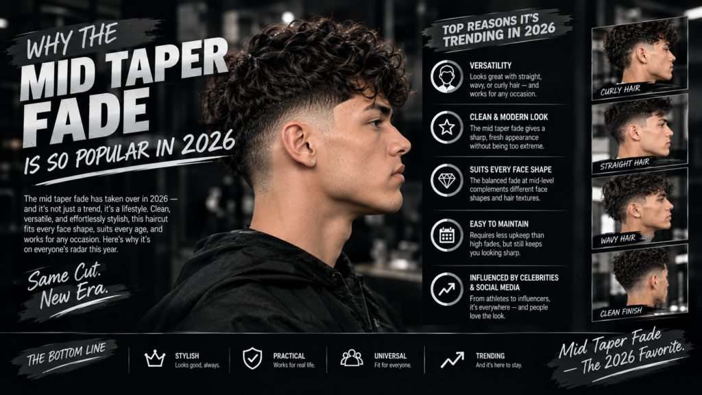 Why the Mid Taper Fade Is So Popular in 2026